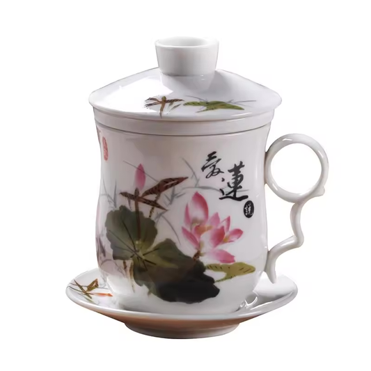 中国陶器のティーマグ