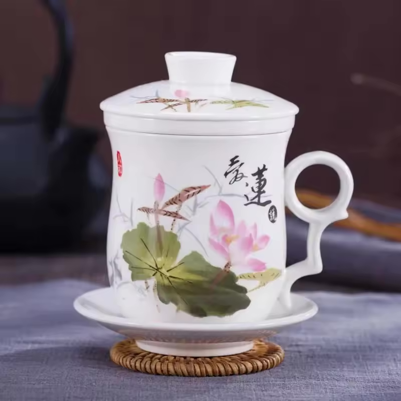 中国陶器のティーマグ