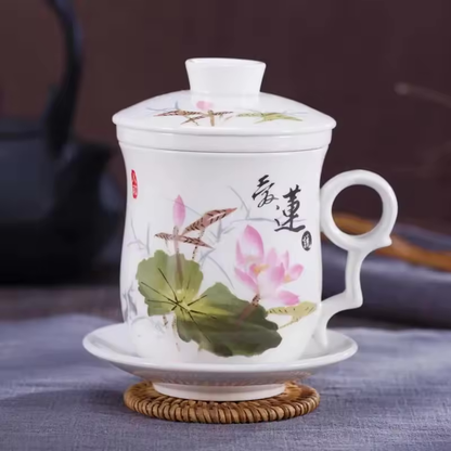 中国陶器のティーマグ